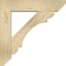 Ekena Millwork Olympic Slat Rough Sawn Bracket w/ Offset Brace, Douglas Fir, 6"W x 24"D x 24"H BKT0604X24X24OLY06RDF - alternate 2